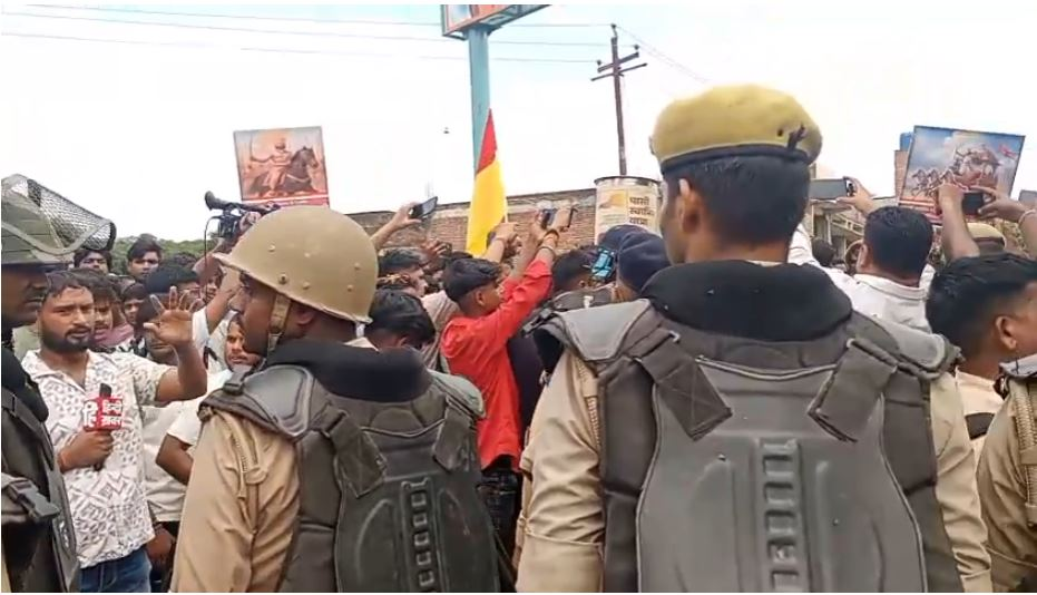 कसमंडी कला में जलाभिषेक के एलान पर बवाल,लाखन आर्मी और हिंदू संगठनों को पुलिस ने रास्ते में रोका,भारी पुलिस बल तैनात