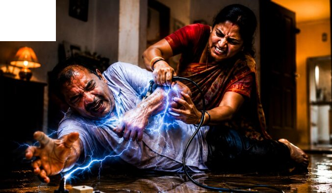 फतेहपुर में पत्नी की हैवानियत,पति को चारपाई से बांधकर लाठियों से पीटा,फिर लगाया बिजली का करंट