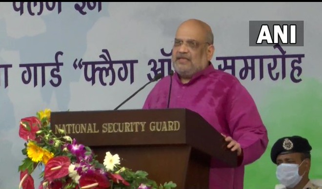 अखिल भारतीय साइकिल रैली के फ्लैग इन कार्यक्रम में शामिल हुए केंद्रीय मंत्री अमित शाह