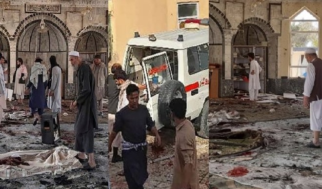 अफगानिस्तान में मस्जिद में हुआ आत्मघाती हमला 100 लोगों की मौत, IS ने हमले की जिम्मेदारी ली