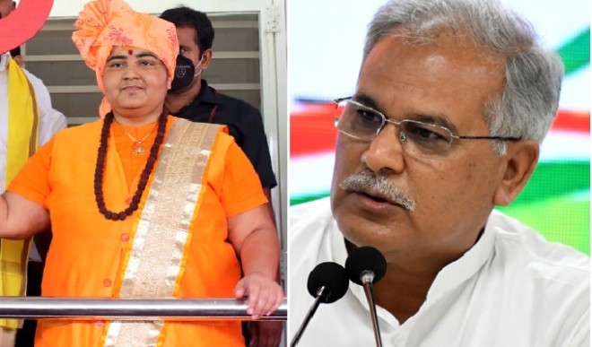 छत्तीसगढ़ सीएम बघेल ने RSS की तुलना नक्सलियों से की, प्रज्ञा ठाकुर ने कहा- हिन्दू और देश आरएसएस के कारण ही सुरक्षित