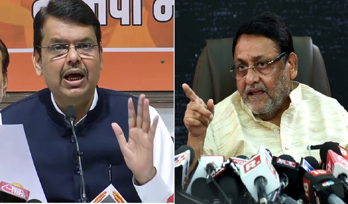 नवाब मलिक का आरोप, फडणवीस के दाऊद के सहयोगी से हैं गहरे संबंध