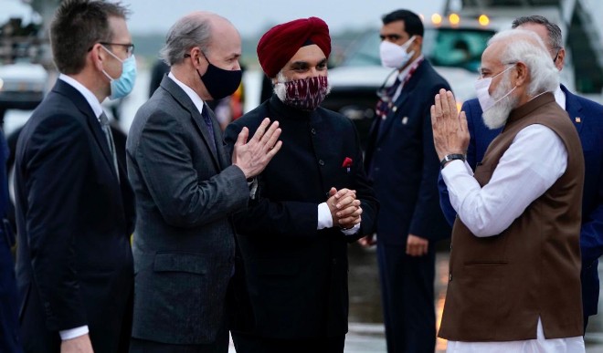 वाशिंगटन पहुंचे पीएम मोदी का हुआ जबरदस्त स्वागत कमला हैरिस से कर सकते हैं मुलाकात