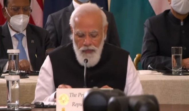 क्वाड नेताओं की बैठक में बोले PM मोदी हम एक साथ मानवता के हित में जुटे हैं