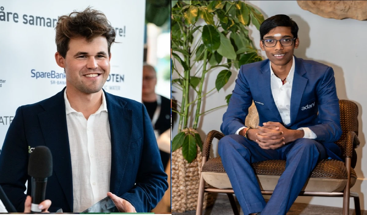Magnus Carlsen ने Praggnanandhaa और अर्जुन एरिगेसी को दी मात, तीसरे स्थान के लिए हिकारू नाकामुरा से भिड़ेंगे