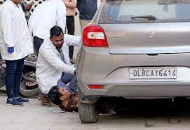 अंजलि और निधि की पुरानी पहचान नहीं आरोपियों से:दिल्ली पुलिस बोली- कार दीपक नहीं, अमित चला रहा था; आरोपी जानते थे फंसी है बॉडी
