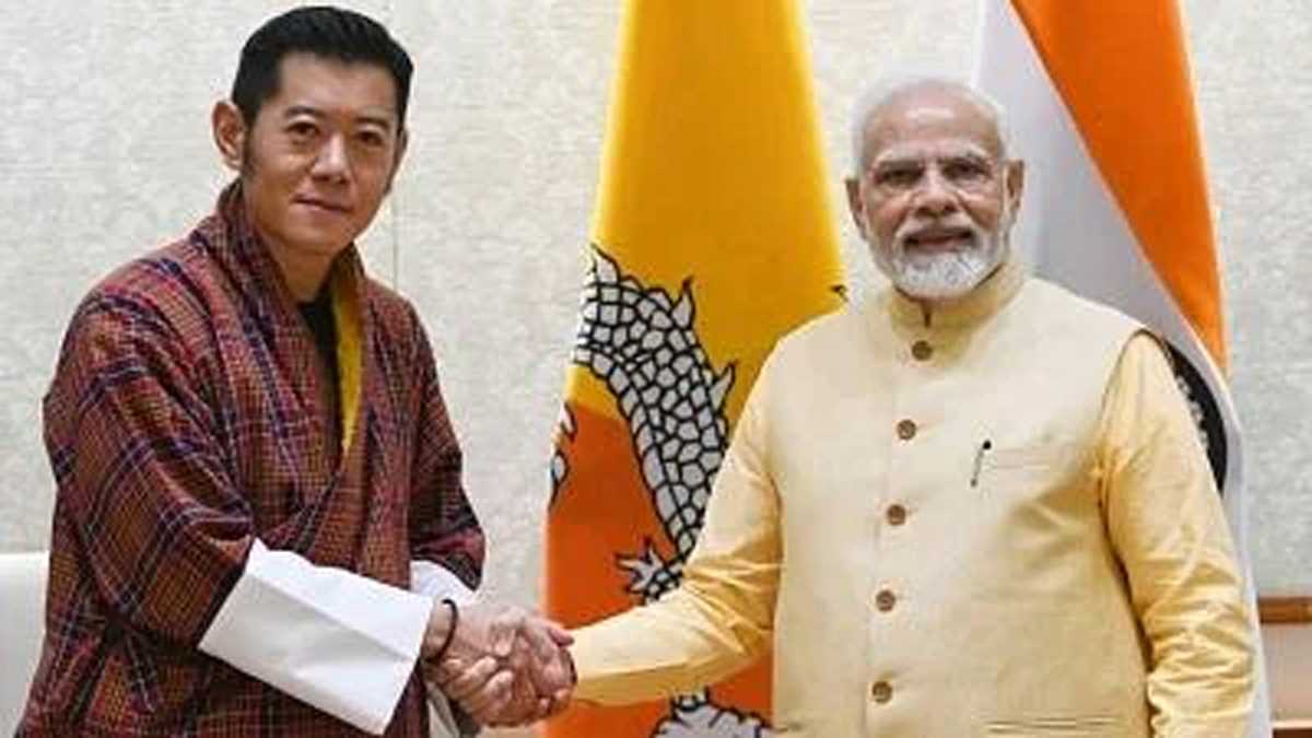 New Delhi: भूटान नरेश ने प्रधानमंत्री मोदी के साथ वार्ता की, द्विपक्षीय संबंध मजबूत करने पर फोकस