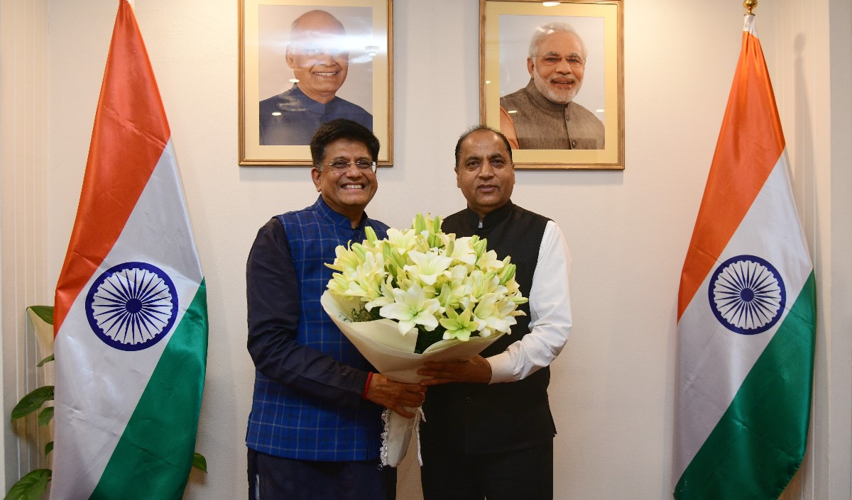 मुख्यमंत्री ने केन्द्रीय मंत्री पीयूष गोयल से भेंट की