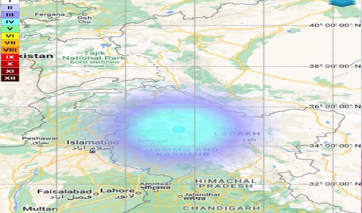 लद्दाख के कारगिल में भूकंप के झटके रिक्टर पैमाने पर 4.3 रही तीव्रता