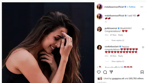 सगाई की अफवाह पर मलाइका का रिएक्शन: शादी के लिए नहीं रियालिटी शो के लिए किया है हां
