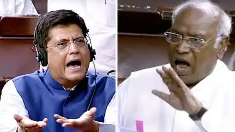 New Delhi: कांग्रेस अध्यक्ष Mallikarjun Kharge के बयान पर राज्यसभा में हंगामा, Piyush Goyal ने की माफी मांगने की मांग