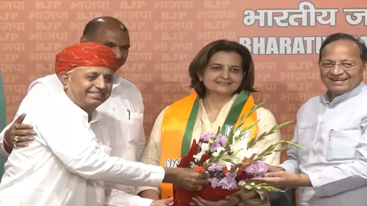 पूर्व कांग्रेस सांसद ज्योति मिर्धा बीजेपी में शामिल