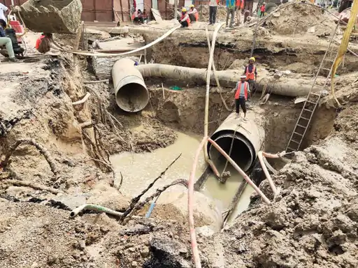 आज भी 15 लाख लोगों को नहीं मिलेगा पानी 3 दिन की डेडलाइन खत्म होने के बाद भी नहीं पूरा हुआ काम