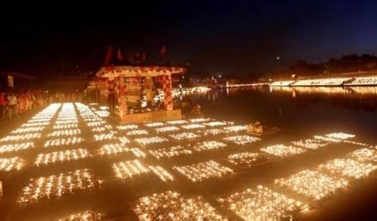 महाकाल की नगरी ने 11 लाख 71 हजार 78 मिट्टी के दीपक जलाकर बनाया नया गिनीज रिकॉर्ड