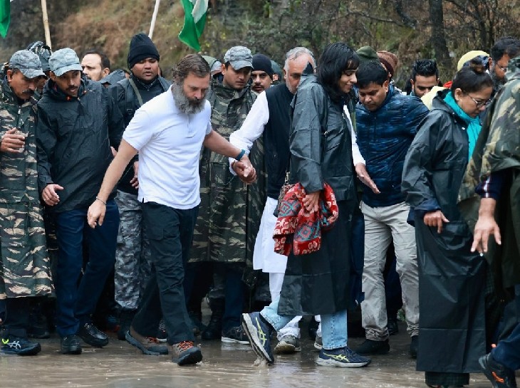 जम्मू-कश्मीर में भारी बारिश से भारत जोड़ो यात्रा रद्द:अब 27 जनवरी से शुरू होगी, रिपब्लिक डे पर अवकाश रहेगा